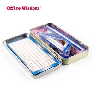 Bộ 9 Miếng Toán Học Với 2 La Bàn Kim Loại Bộ Văn Phòng Phẩm Trường Học - Product Image 5