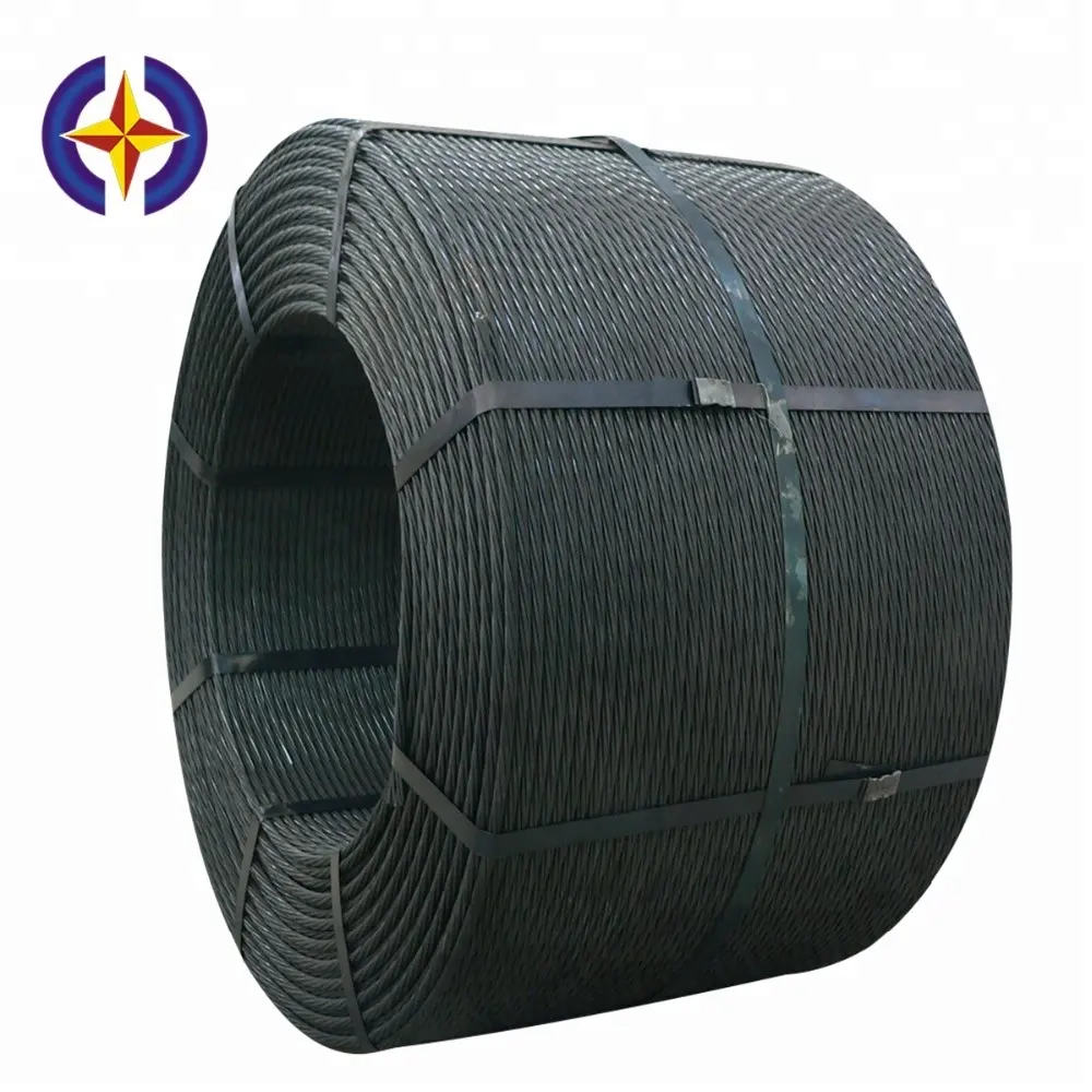 Hengxing 7 Wire Low Relaxation 15.2mm PC Steel Strand For Buildings