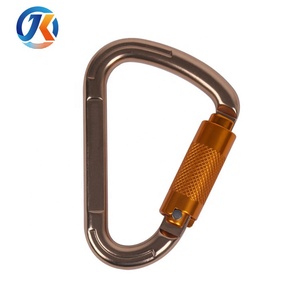 D-Shape Auto-Locking Aluminium Mosquetão 25KN Quebrando a Força para Uso Industrial e Escalada - Product Image 5