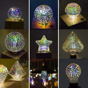 Edison Đầy Màu Sắc <span class=keywords><strong>Fancy</strong></span> <span class=keywords><strong>LED</strong></span> 3D Firework Light <span class=keywords><strong>Bulb</strong></span> E27 B22 E26 Cho Lễ Hội Kỳ Nghỉ Khách Sạn Bar Sinh Nhật Trang Trí Cổ Điển Bóng Đèn Nghệ Thuật - Product Image 2