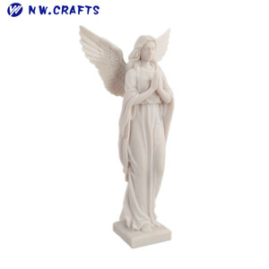 Estatua <span class=keywords><strong>de</strong></span> Ángel Religioso Femenino en Oración, <span class=keywords><strong>de</strong></span> Resina Blanca, Directo <span class=keywords><strong>de</strong></span> Fábrica - Product Image 1