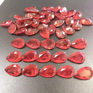 Gran oferta, hermosa piedra de fusión suelta de colores para joyería, forma de pera en forma de lágrima - Product Image 6