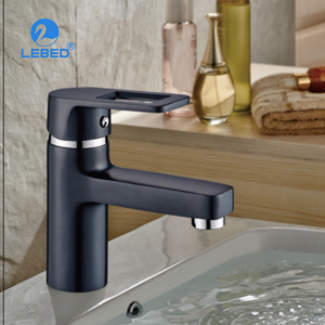 Brass phòng tắm lưu vực vòi nước nóng và lạnh rắn brass cơ thể gốm van lõi đòn bẩy duy nhất lưu vực Mixer tap - Product Image 1