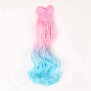 Fermaglio per Capelli a Forma di Unicorno per Bambini con <span class=keywords><strong>Extension</strong></span> <span class=keywords><strong>Colorate</strong></span> e Fiocco - Product Image 3