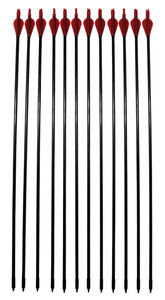 Flechas de fibra de vidrio de 30 pulgadas con pluma roja de plástico, para tiro con arco y caza - Product Image 5