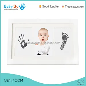 Оптовая пользовательские прекрасный новорожденный ребенок фоторамки с inkpad