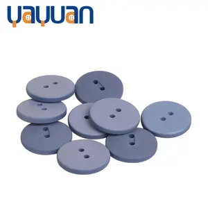 2024 coat jacket custom resin plastic button without rim sewing cloth blue two holes tablet shaped buttons