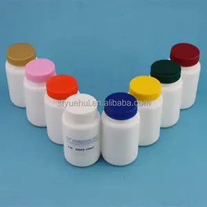 100ml HDPE compresse flacone/vuoto di plastica bottiglia di vitamina con coperchio/all'ingrosso bottiglia di pillola fornitore