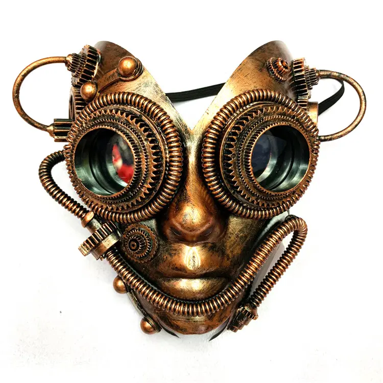 PoeticExist Different Designs Industrial Style Masquerade Party Costume Retro Plastic Steampunk Mask