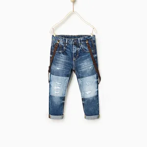 High quality fancy boys jeans wholesale fashion custom kids rip fit jeans Manufacturers China