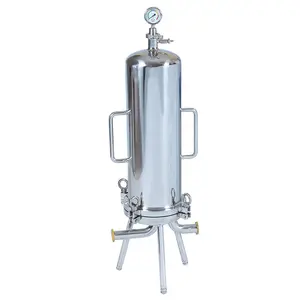 high flow rate Liquid filtration equi Stainless Steel multi cartridge filter for vegetable oil filtration
