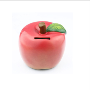 Usine de jouets de Shenzhen Tirelire en plastique rouge en forme de pomme - Product Image 1