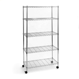 China Manufacturer Indoor Bathroom Closet Storage Lee Rowan Wire Shelving Rack