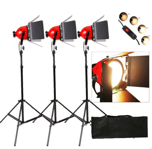 Photo Studio Pro 800 w 3200 K continuo Quarzo Fresnel Video Spot e Flood Testa Rossa Mono luce