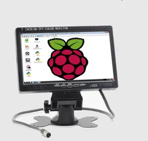 Raspberry PI 12V 7 Carro polegadas TFT LCD 800*480 Resolução de Tela LED de Alta Definição Monitor Do Carro Digitais tela