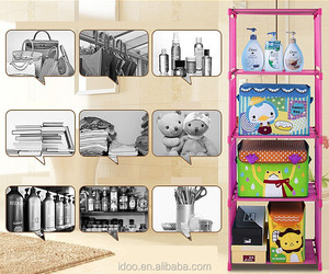 Estantería de libros OEM de alta calidad para niños, plegable, ajustable, a prueba de polvo, bricolaje, no tejida - Product Image 3