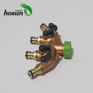 Collecteur de <span class=keywords><strong>robinet</strong></span> de jardin en laiton durable <span class=keywords><strong>avec</strong></span> connecteur rapide, diamètre 3/4'' - Product Image 2