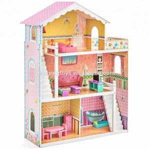 Juguete Educativo <span class=keywords><strong>de</strong></span> Madera, <span class=keywords><strong>Casa</strong></span> <span class=keywords><strong>de</strong></span> Muñecas <span class=keywords><strong>de</strong></span> Gran Tamaño para Niñas Pequeñas - Product Image 2