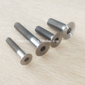 Tornillo de disco de <span class=keywords><strong>freno</strong></span> de rosca M4 de titanio Gr5 ANSI y perno avellanado de titanio de cabeza hexagonal estándar <span class=keywords><strong>DIN</strong></span> - Product Image 2