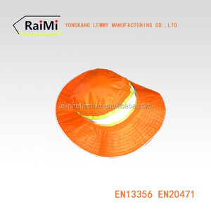 Diy fluorescente tapas de seguridad reflectante paraguas grande de ala ancha sombrero y gorras - Product Image 4