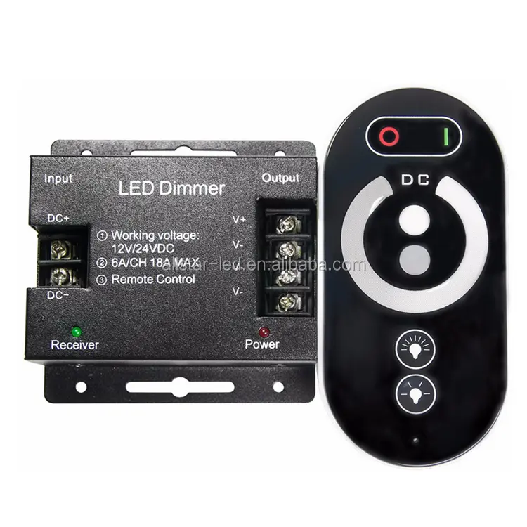 12V dimmer Touch remote control RF dimmer 18A For Single Color LED Strip 216W led light dimmer