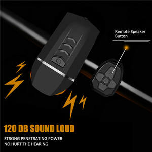 Luz Delantera para Bicicleta Recargable por USB con Control Remoto Inalámbrico y Bocina <span class=keywords><strong>de</strong></span> 120dB - Product Image 5