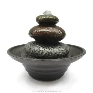 Bàn Trang Trí Trong Nhà Polyresin Water Fountain Stones Zen