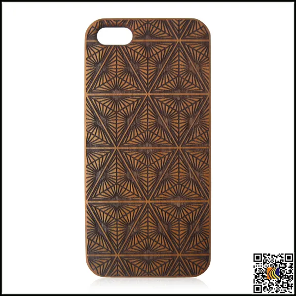 Único Handmade Natural Wood madeira rígido bamboo Case capa para IPHONE5 caso de telefone