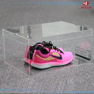 Custom Clear Acrylic Shoe Display Rack Shoe Stand,transparent shoe storage boxes