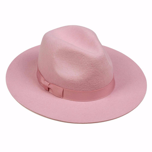 Venta al por mayor <span class=keywords><strong>Moonriver</strong></span> Fedora sombrero de fieltro de ala ancha 100% Panamá lana sombrero de invierno con logotipo personalizado para la pesca de fiesta 10 piezas en 7-15 días - Product Image 1