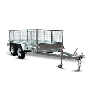 NEW 8 × 5 Tandem Box Trailer 900MM CAGE Fully Welded GALVANISED ATM 2000キロFOR SALE