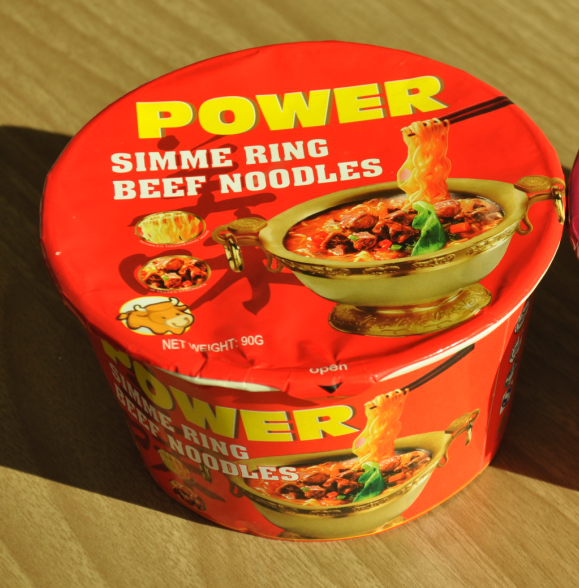 Фаст-фуд сухой мгновенный быстрого приготовления бумажная миска лапша с пряным