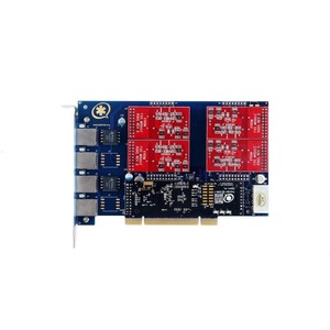 Carte analogique TDM410EC_13 IIT/OEM 3 FXO/1 FXS avec suppression d'écho <span class=keywords><strong>VoIP</strong></span> IP PBX filaire LAN pour FreePBX/<span class=keywords><strong>Elastix</strong></span>/Issabel App - Product Image 5