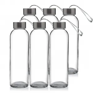 cheap price 500ml clear glass water bottle