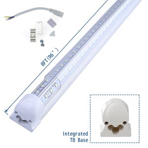 Chaude <span class=keywords><strong>T8</strong></span> <span class=keywords><strong>V</strong></span> Intégrée Formée LED Tube Lumières Grand Angle 270 Degrés De Luminosité LED Tube Luminaire - Product Image 1