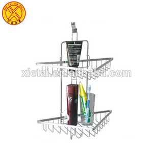 Bán Buôn Banyo Aksesuarlari 2 Tier Tam Giác Tường Dây Kệ Phòng Tắm/Dây Lưu Trữ Phòng Tắm Giá - Product Image 6