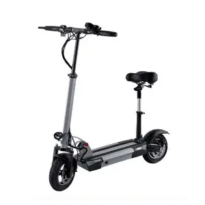 Fornitore dorato 500 Watt adulto 48V litio 10 pollici grande pneumatico 45 km/h Scooter elettrico reale in vendita