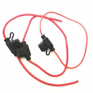 Customized wired lead plastic maxi /medium/mini blade fuse inline waterproof automotive fuse holder for auto/car