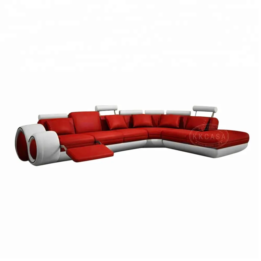 Contemporary Project L Shape leather sofa Accessories Living room Sofa Furniture Set Market Shunde