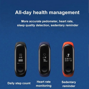 2018 nuevo Fitness Tracker 0,78 pulgadas OlED pantalla para Xiaomi Mi banda 3 reloj pulsera inteligente Original miband 3 - Product Image 3