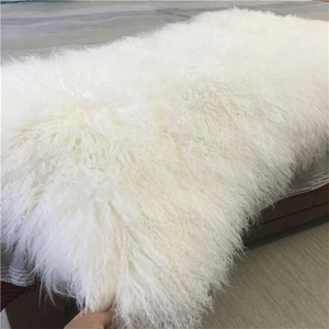 Pelliccia di pelle di capra con capelli lunghi mongoli da 60*120cm - Product Image 2