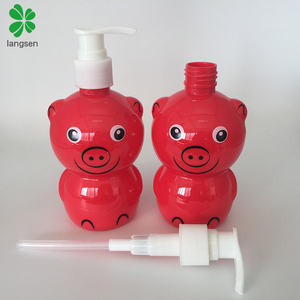 Caliente en goole mejor venta de 250ml de plástico de 8oz precioso animales de dibujos animados en forma de botella de loción para la loción del champú lavado a mano de jabón - Product Image 3