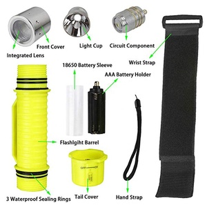 Đèn Pin 50M T6 5 Chế Độ Đèn Pin Lặn IP68 Lặn Chuyên Nghiệp Chống Nước 1000 Lumen Đèn Pin Lặn <span class=keywords><strong>LED</strong></span> Dưới Nước Cho Trường Hợp Khẩn Cấp - Product Image 5
