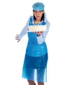 Delantal de plástico blanco en relieve o liso, desechable, pe, sin mangas, para cocina, <span class=keywords><strong>precio</strong></span> al por mayor - Product Image 2