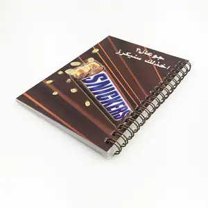 Custom Logo Printing Promotion Gift Soft Cover Left Handed Line Paper WireバウンドSpiral Notebook