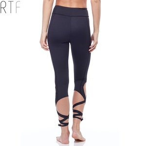 Con il cinturino per il fitness donna nuda ragazze foto mia malkova bianco pantaloni di yoga delle donne delle ghette - Product Image 4