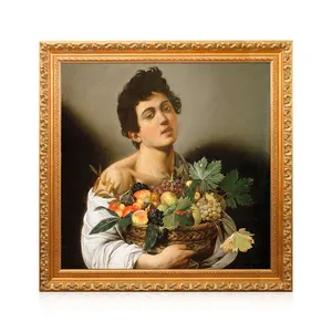 Fruit michelangelo merisi da caravaggio famous classical figure paintings reproduction art canvas boy a basket B&C ART