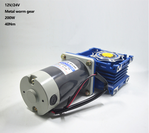 공장 도매 NMRV 자체 잠금 웜 기어 모터 0.5HP DC 엔진 <span class=keywords><strong>12V</strong></span>/24V 기어박스 1500RPM 브러시 정류 <span class=keywords><strong>12V</strong></span> DC 모터 - Product Image 3