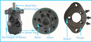 Reemplace el motor hidráulico del mizer de la madera de la reparación OMR 375 diámetro motor hidráulico de 25.4mm - Product Image 5