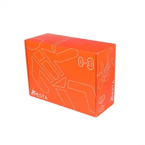 Manufacturer custom orange packaging box with matt lamination